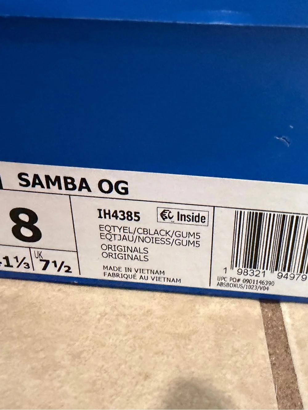 adidas Samba OG Sneakers in Yellow and Black
